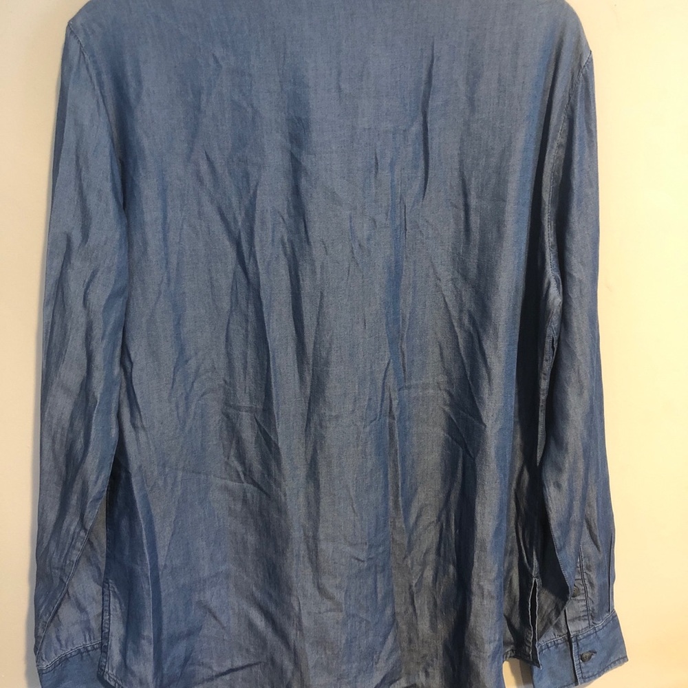 Sanctuary Chambray Button Down Blouse Oversized S - image 5